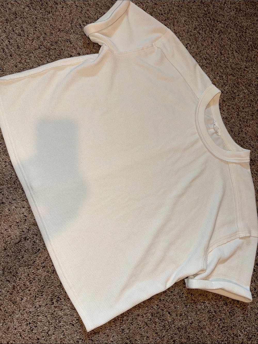 Classic White Short-Sleeve Thermal Tee